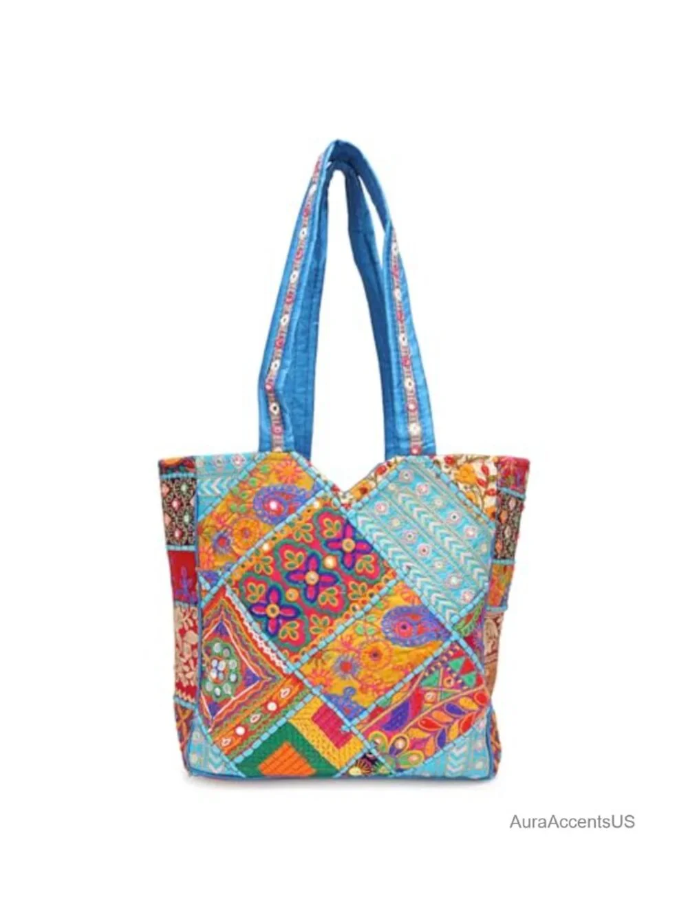 Handcrafted Banjara Hobo Tote Bag Embroidered Patchwork Women's Shoulder Bag